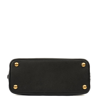 Prada Tote Promenade - Small in Black, Saffiano Leather — Detail View