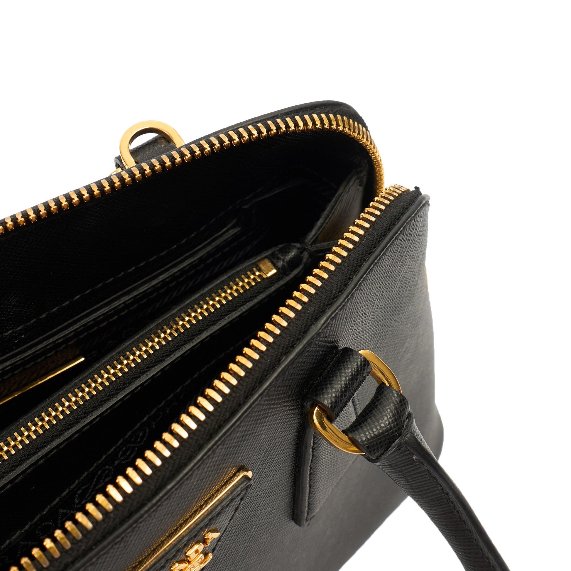 Prada Tote Promenade - Small in Black, Saffiano Leather — Lifestyle View