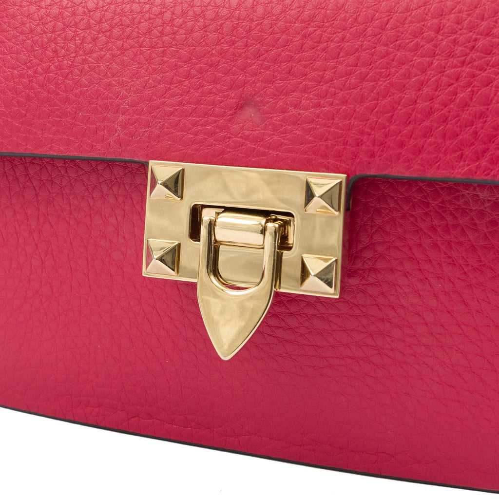 Valentino Cross Body Free Rockstud Bag - Small in Pink, Calfskin — Lifestyle View