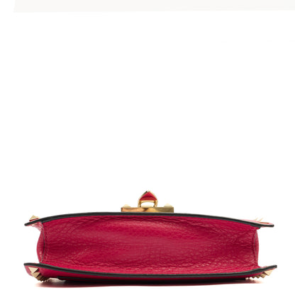 Valentino Cross Body Free Rockstud Bag - Small in Pink, Calfskin — Detail View