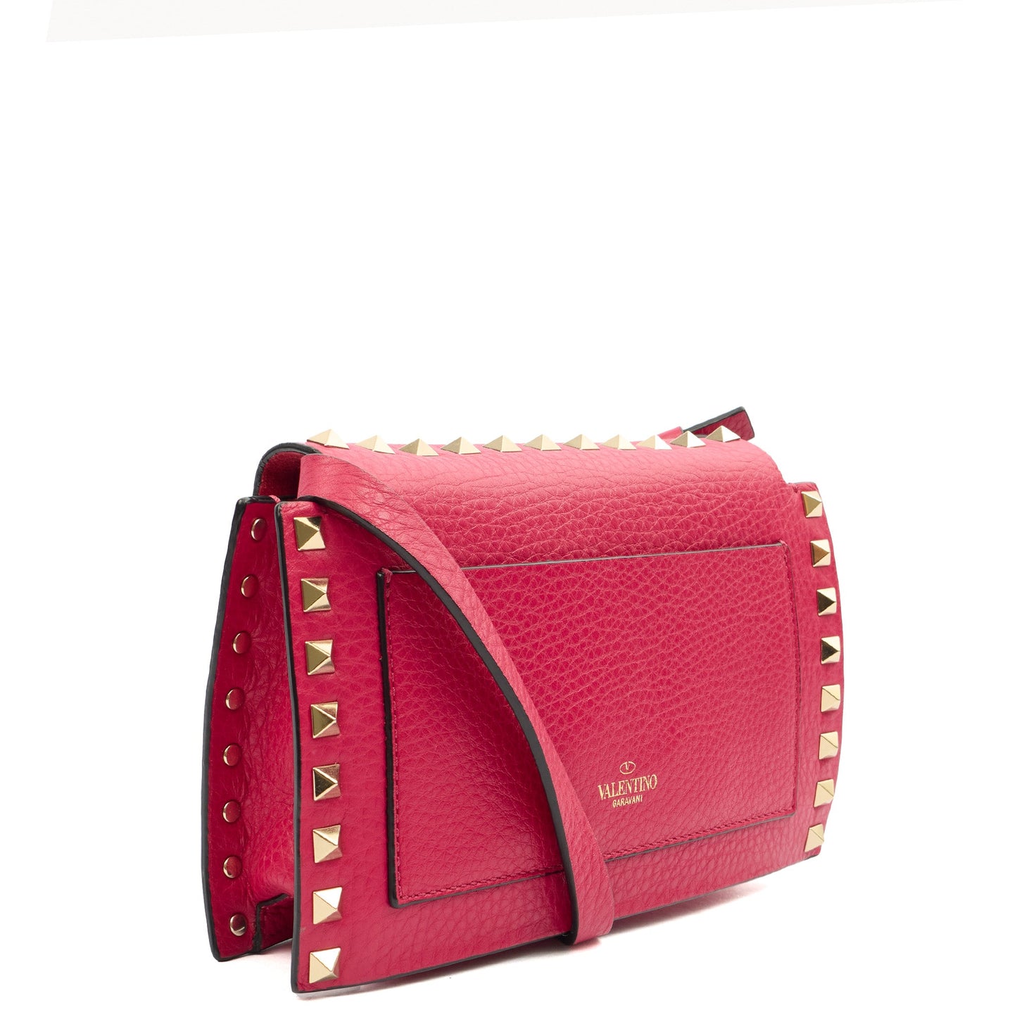 Valentino Cross Body Free Rockstud Bag - Small in Pink, Calfskin — Back View