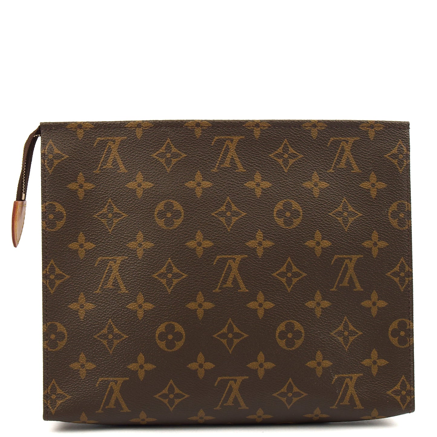 Louis Vuitton Clutch Toiletry Pouch 26  in Monogram, Canvas — Back View