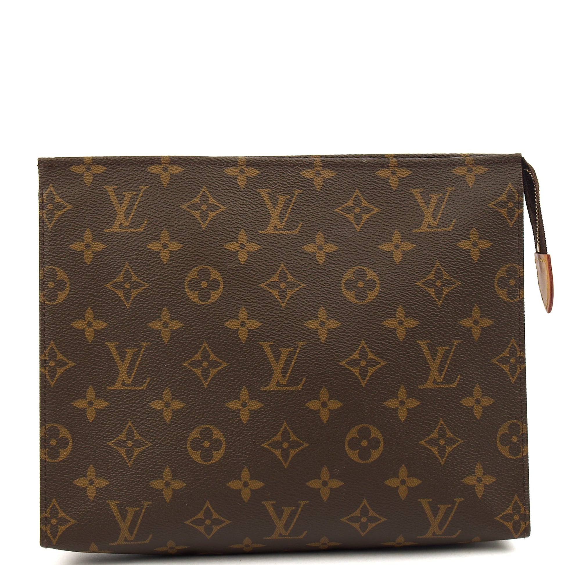 Louis Vuitton Clutch Toiletry Pouch 26  in Monogram, Canvas — Front View