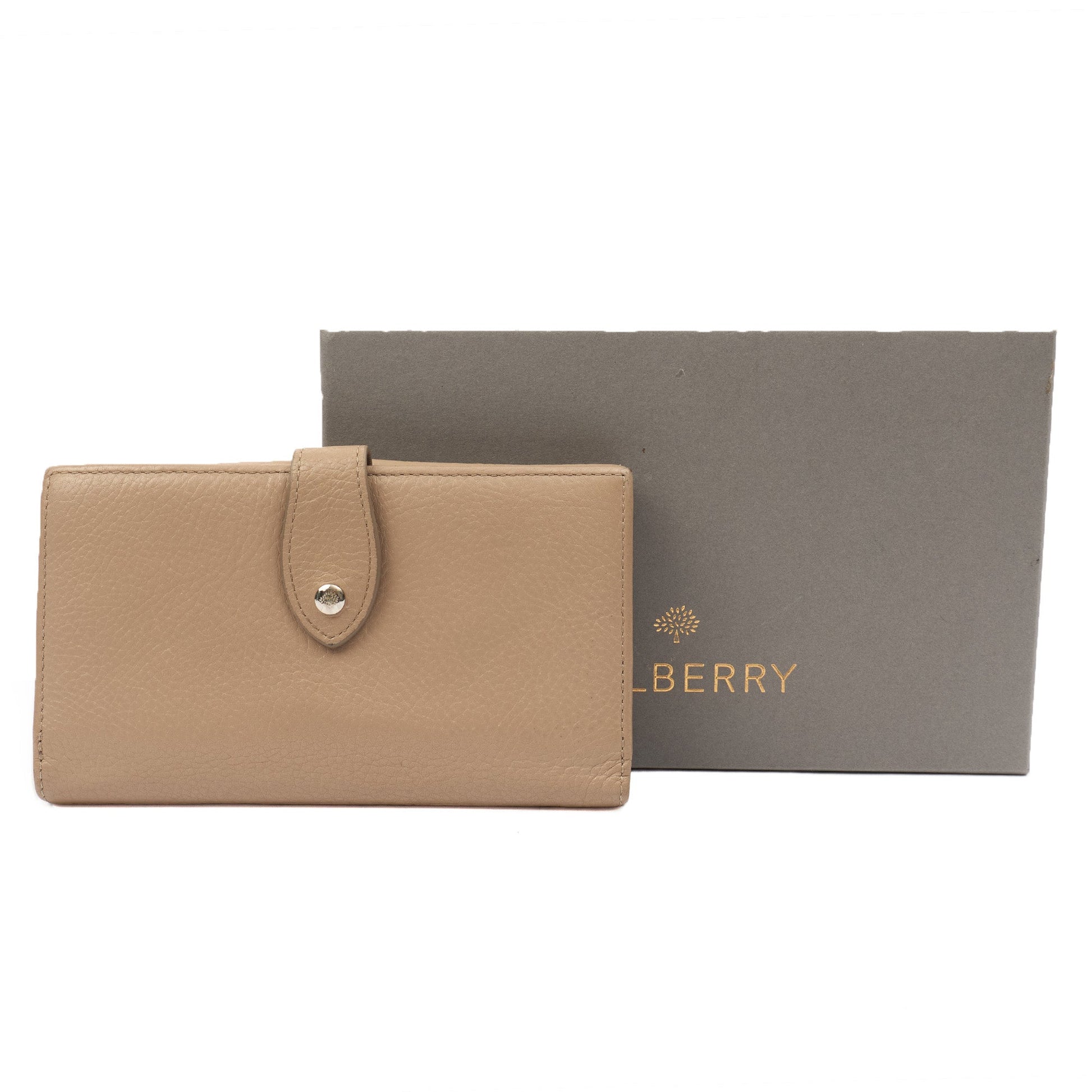Mulberry Purse Wallet in Neutral, Leather — Alternate View 9