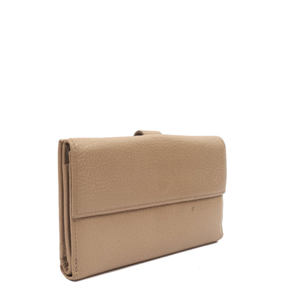 Mulberry Purse Wallet in Neutral, Leather — Back View
