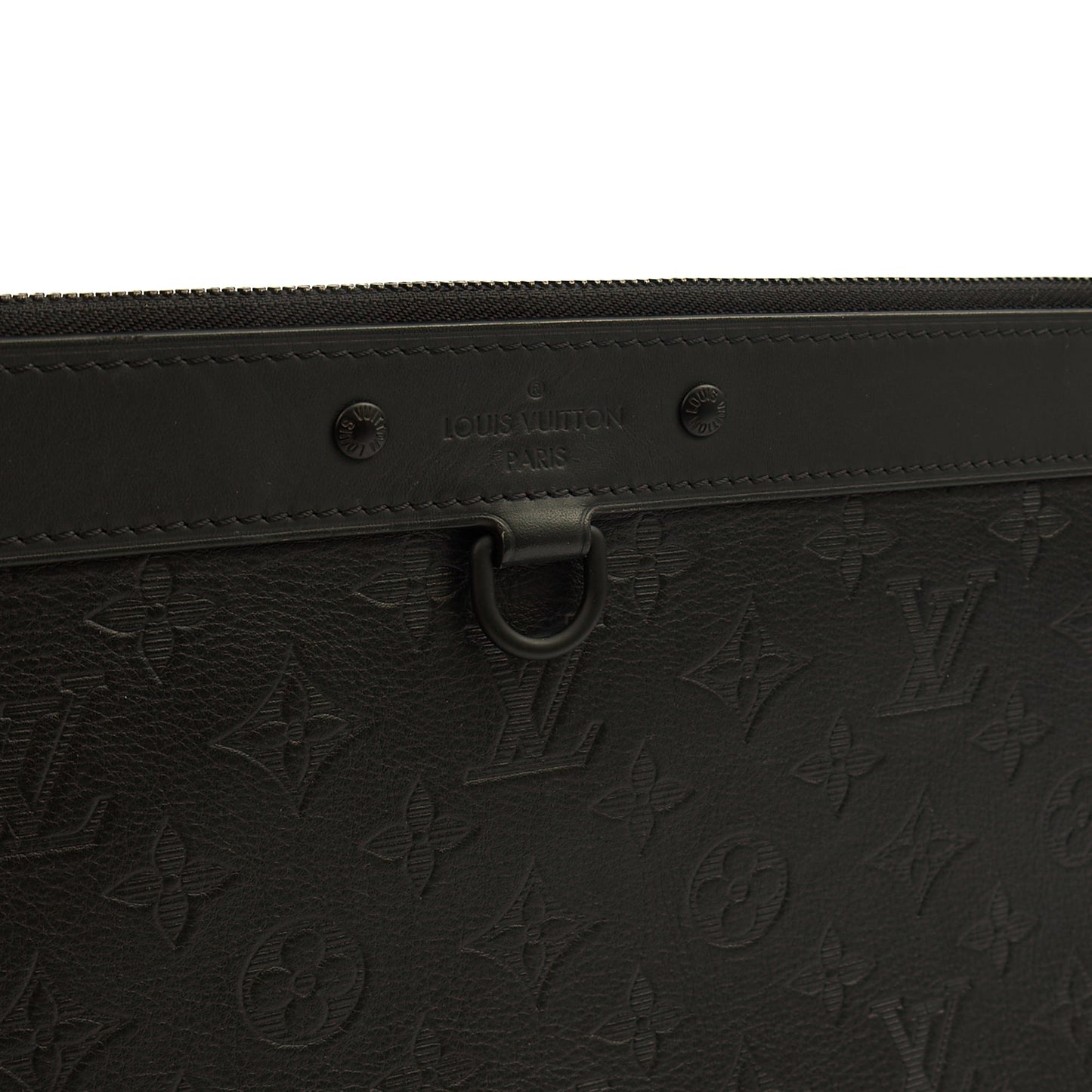 Louis Vuitton Clutch Pochette Discovery in Black, Leather — Alternate View 8