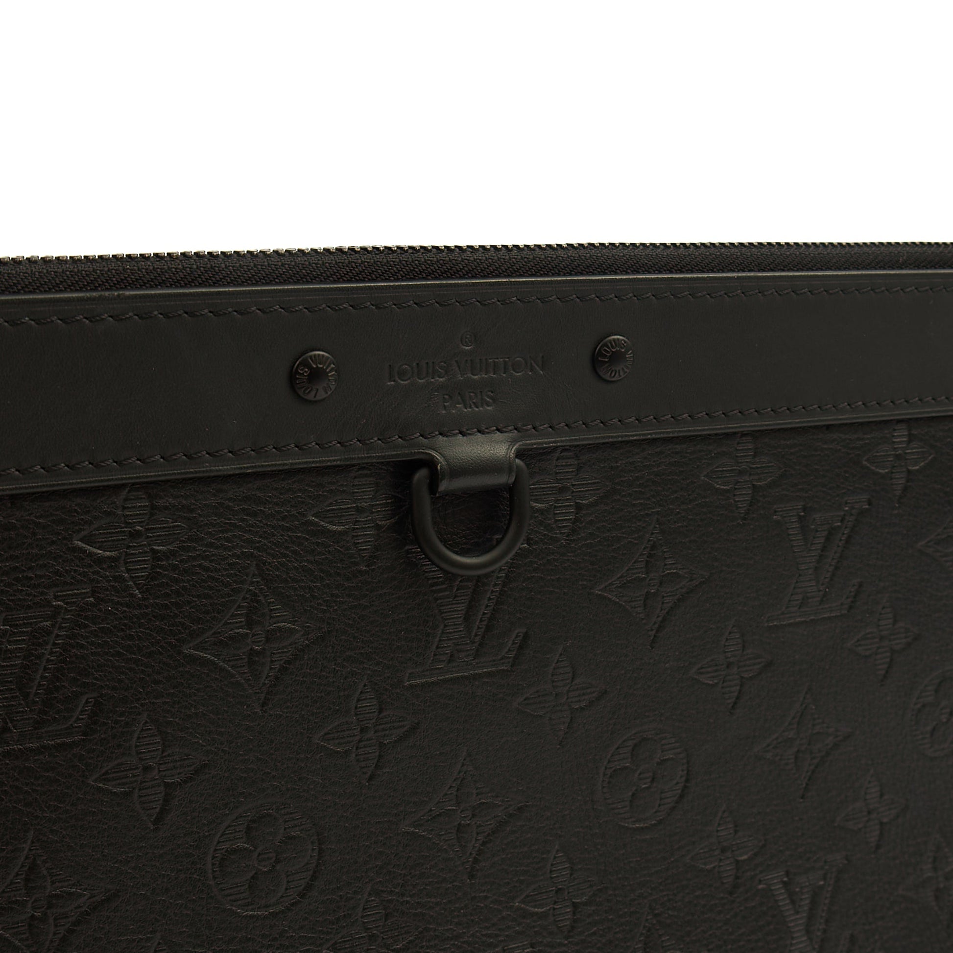 Louis Vuitton Clutch Pochette Discovery in Black, Leather — Alternate View 8