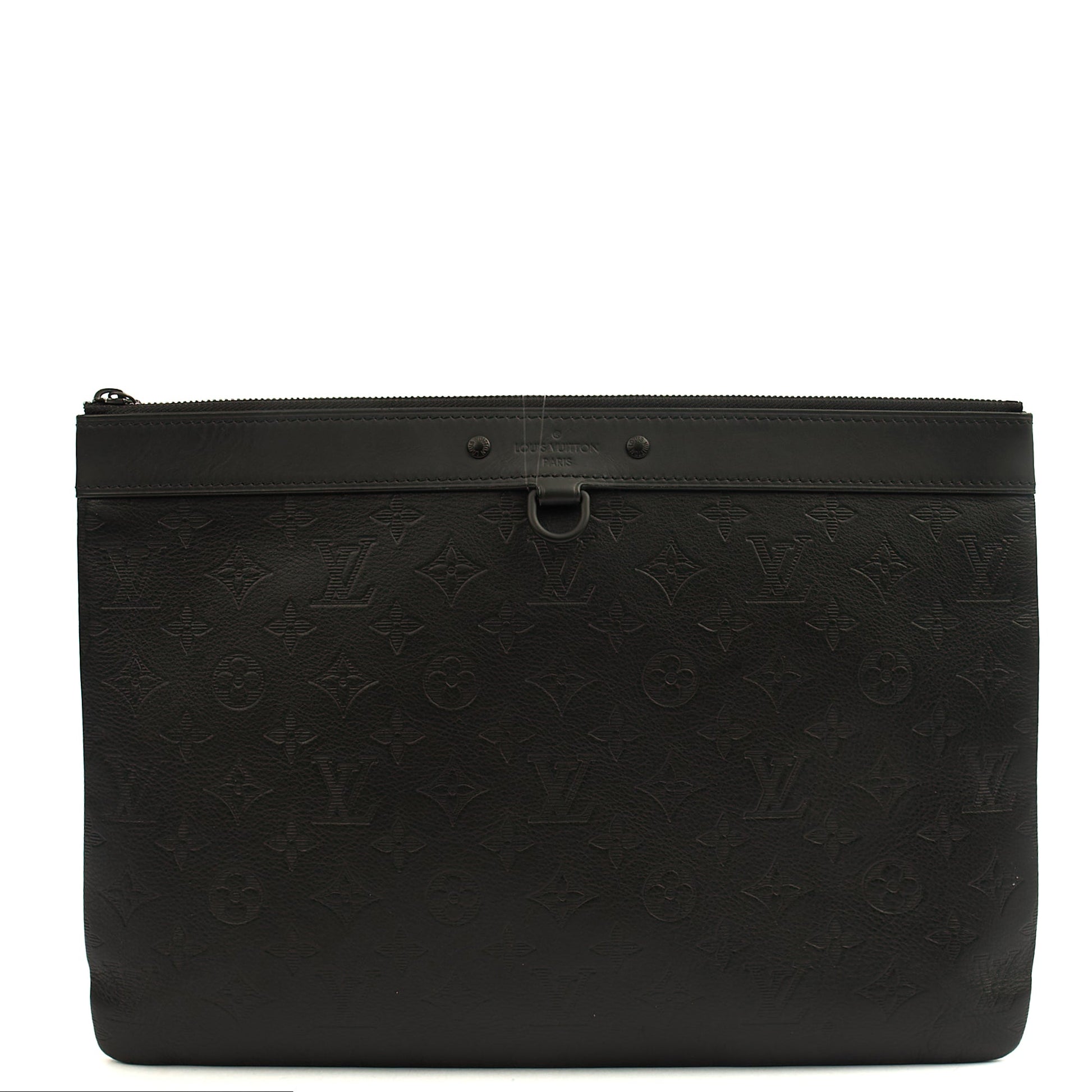 Louis Vuitton Clutch Pochette Discovery in Black, Leather — Alternate View 7