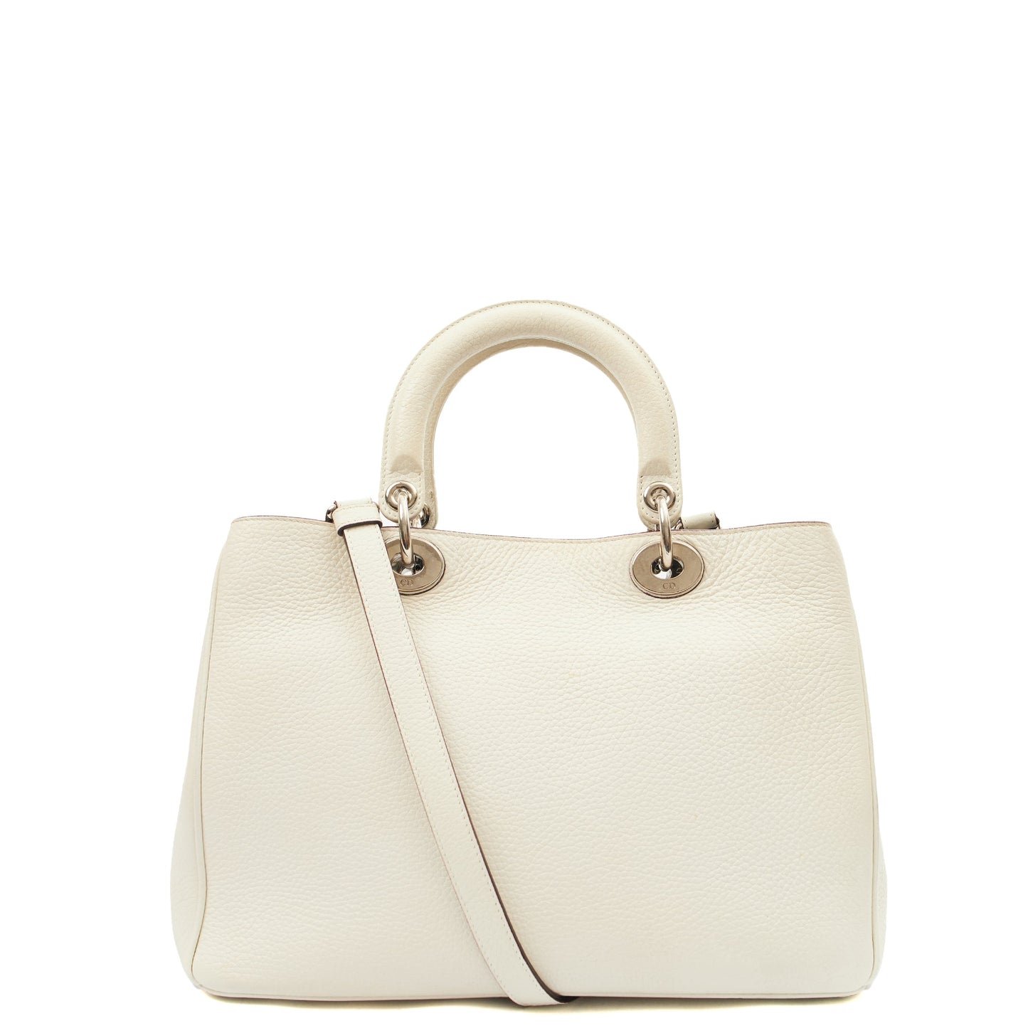 Christian Dior Tote Diorissimo - Small in White, Calfskin — Alternate View 10