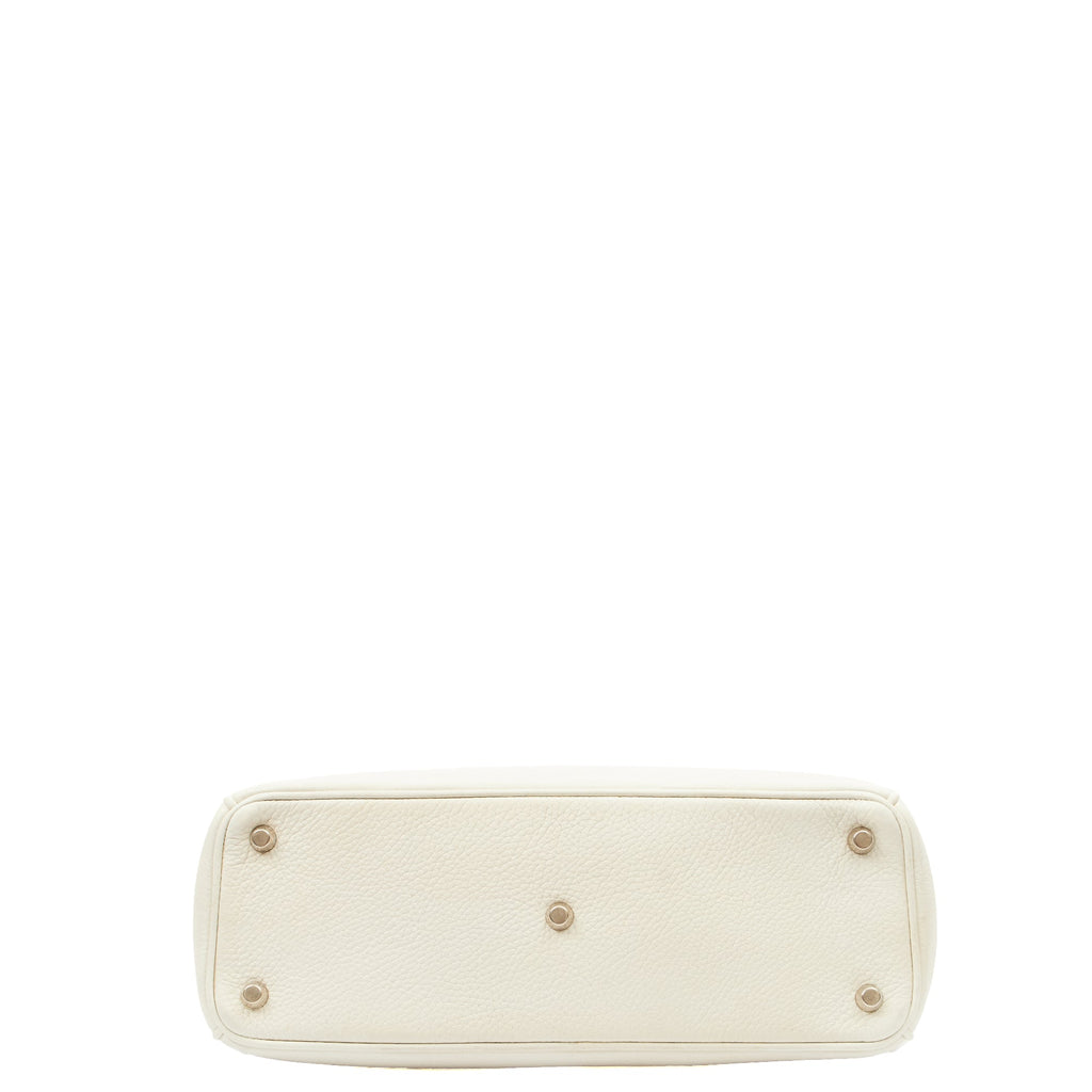 Christian Dior Tote Diorissimo - Small in White, Calfskin — Alternate View 11