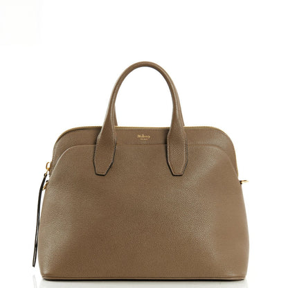 Mulberry Top Handle Colville in Cashmere Taupe, Calfskin Leather — Front View