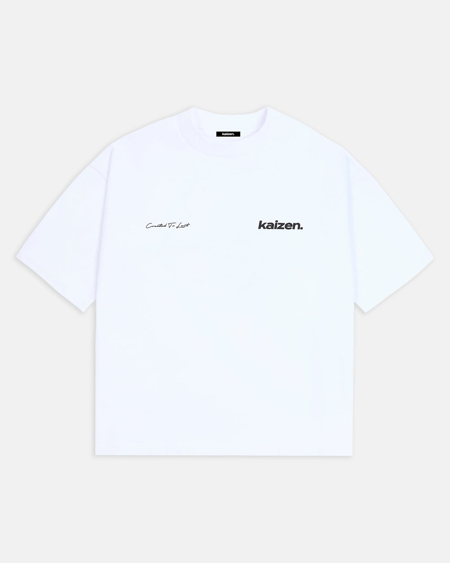 KAIZEN MARKET ARCH TEE WHITE — XS — Side View