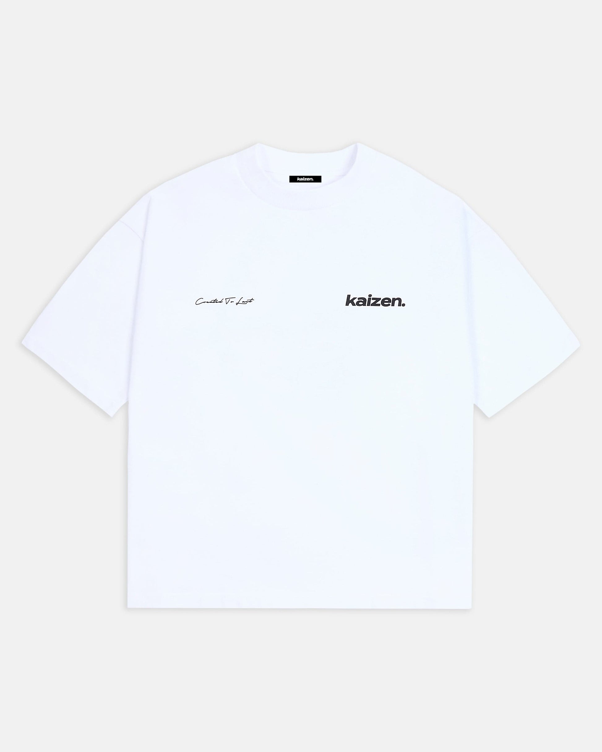 KAIZEN MARKET ARCH TEE WHITE — XS — Side View