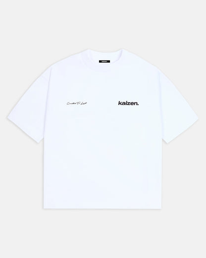 KAIZEN MARKET ARCH TEE WHITE — XS — Side View