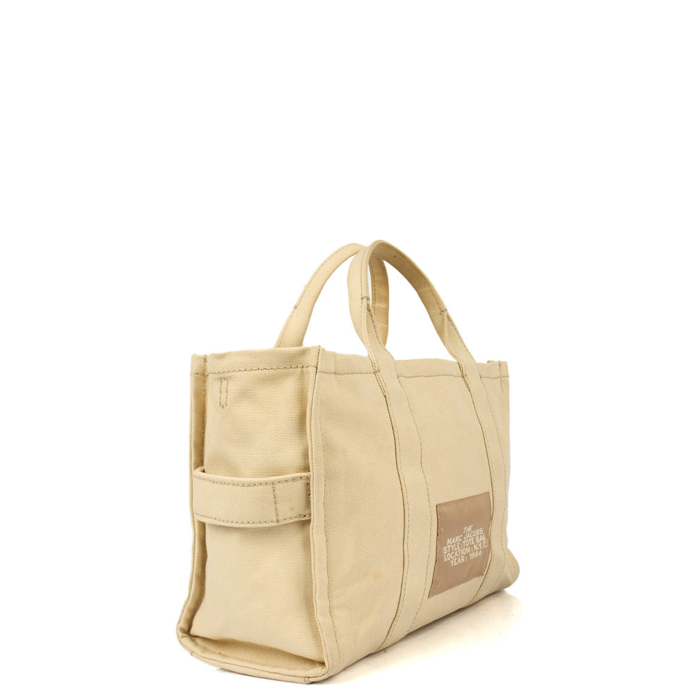 Marc Jacobs Tote The Tote Bag in Neutral, Fabric — Side View