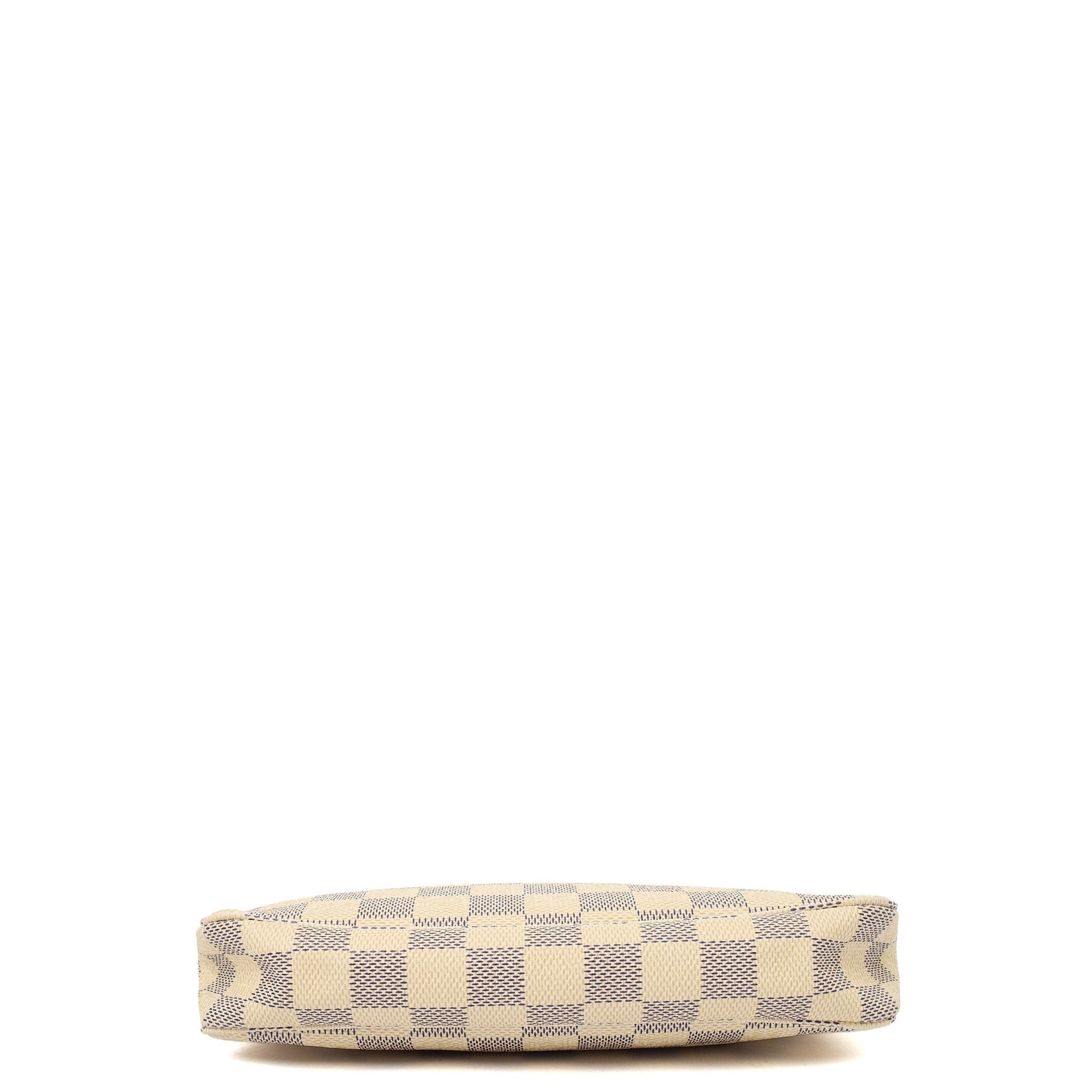 Louis Vuitton Shoulder Bag Pochette in Damier Azur, Canvas — Detail View