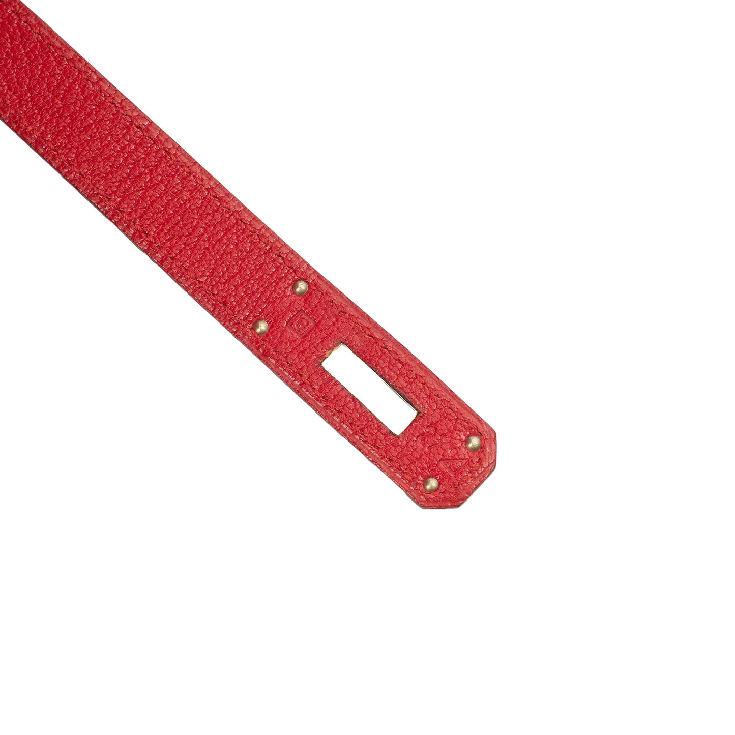 Hermes Kelly 32 in Rouge Casaque, Chevre de Coromandel Leather — Alternate View 25