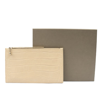 Alexander McQueen Clutch Clutch  in Neutral, Exotic Effect Leather — Lifestyle View