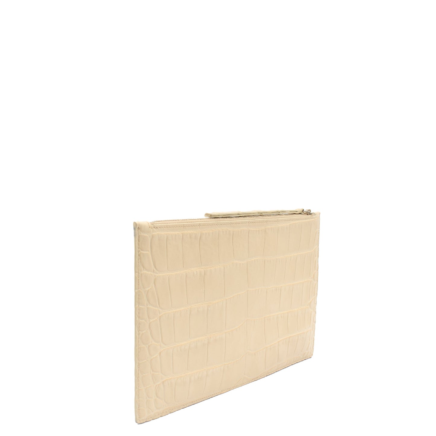 Alexander McQueen Clutch Clutch  in Neutral, Exotic Effect Leather — Side View