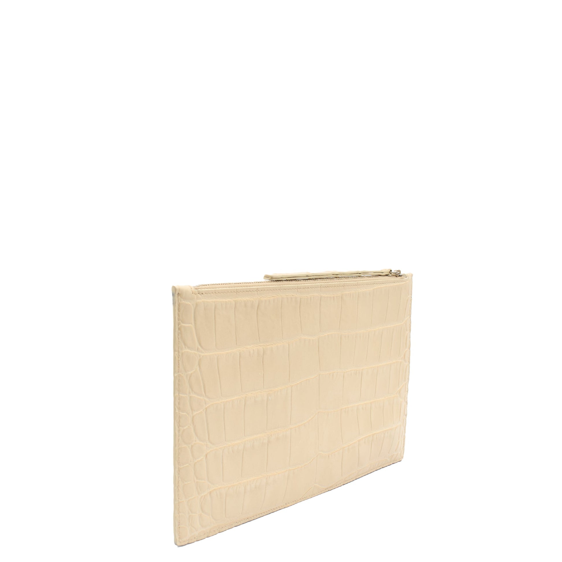 Alexander McQueen Clutch Clutch  in Neutral, Exotic Effect Leather — Side View