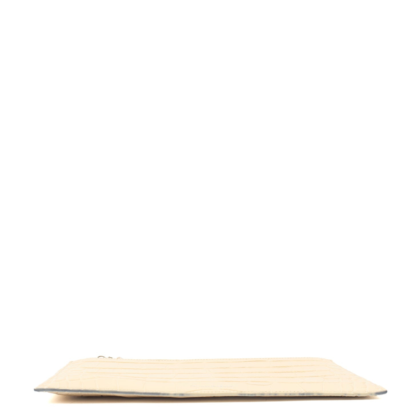 Alexander McQueen Clutch Clutch  in Neutral, Exotic Effect Leather — Top View