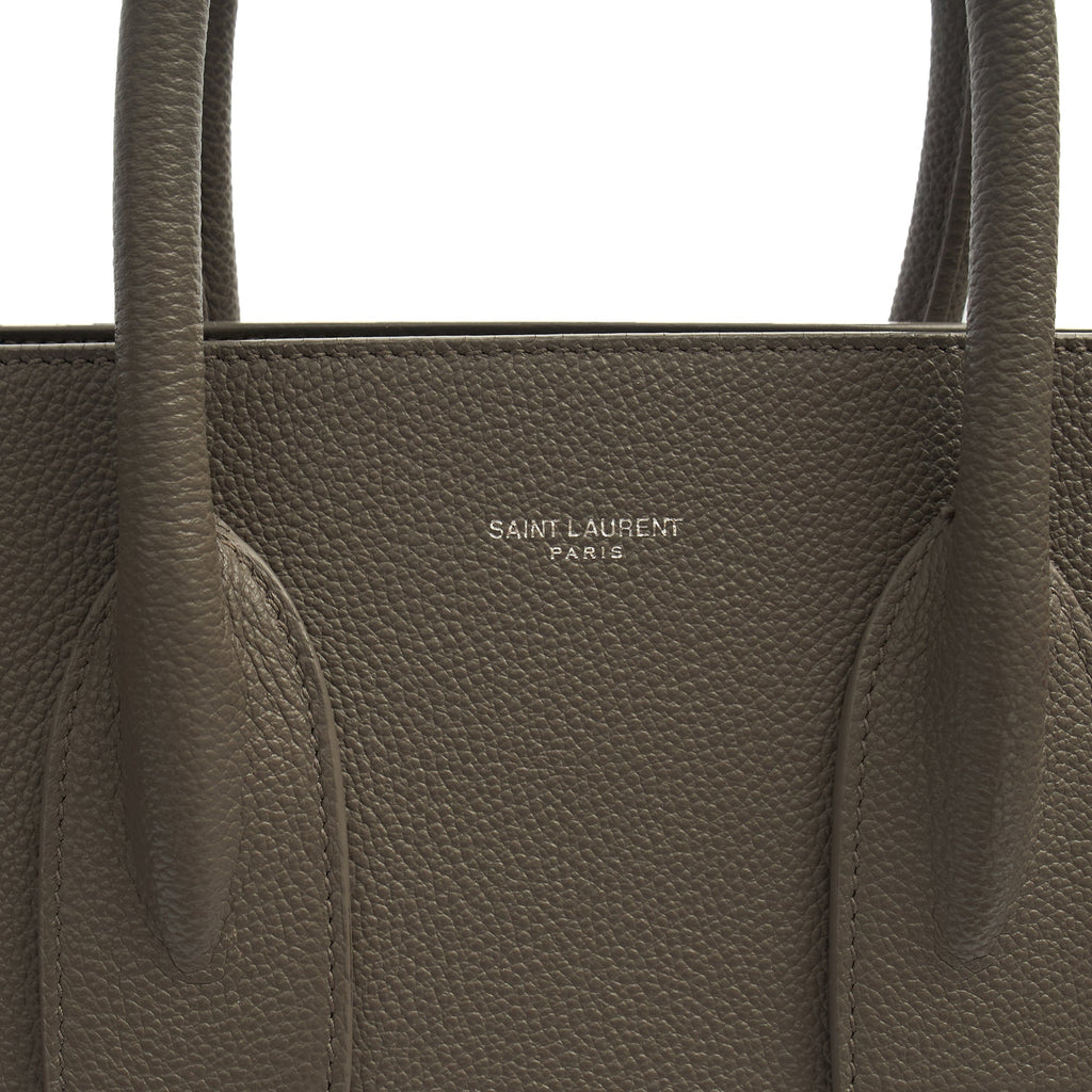 Saint Laurent Tote Sac de Jour in Grey, Calfskin Leather — Lifestyle View