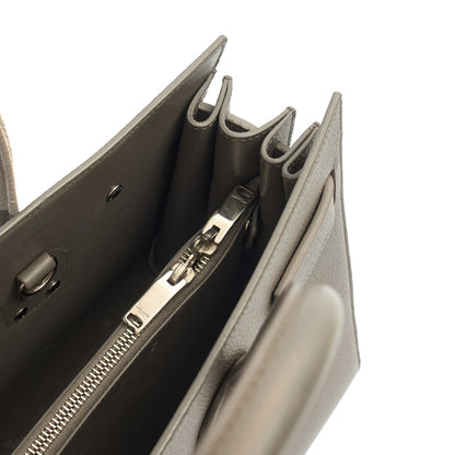 Saint Laurent Tote Sac de Jour in Grey, Calfskin Leather — Detail View