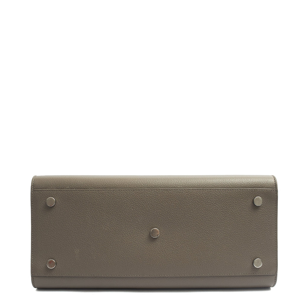 Saint Laurent Tote Sac de Jour in Grey, Calfskin Leather — Top View