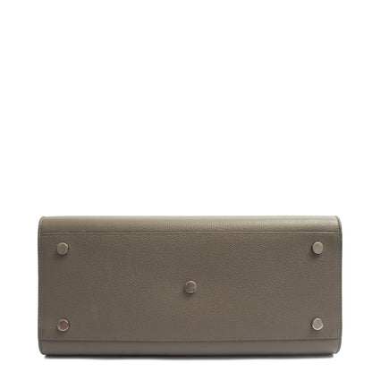 Saint Laurent Tote Sac de Jour in Grey, Calfskin Leather — Top View