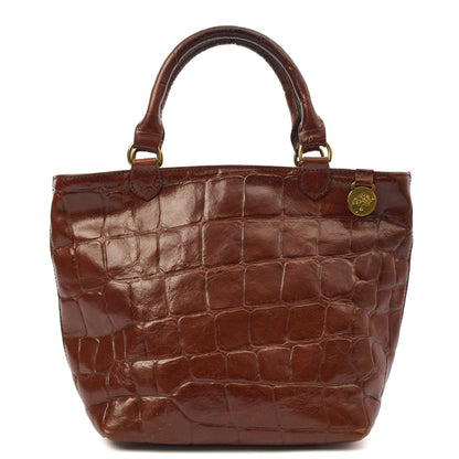 Mulberry Tote Vintage Tote  in Brown, Exotic Effect Leather — Alternate View 10