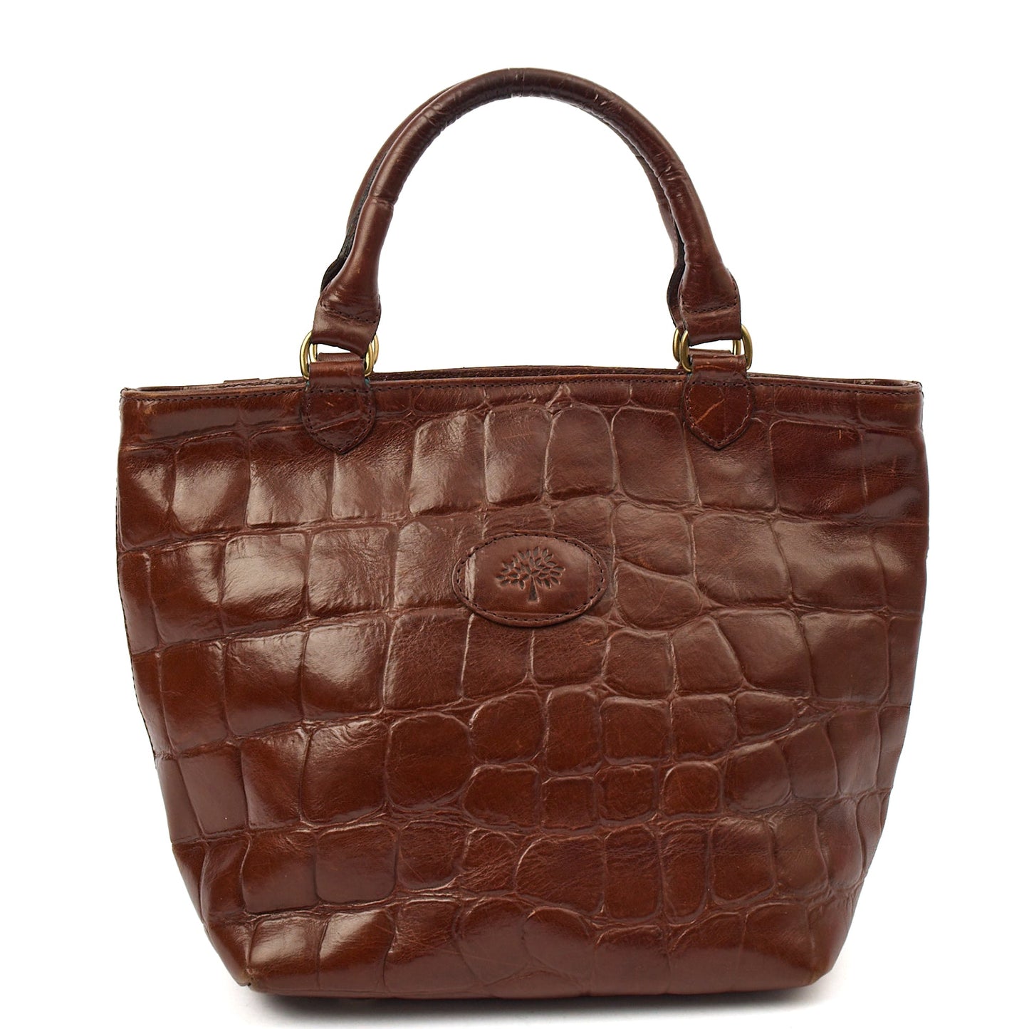 Mulberry Tote Vintage Tote  in Brown, Exotic Effect Leather — Alternate View 7