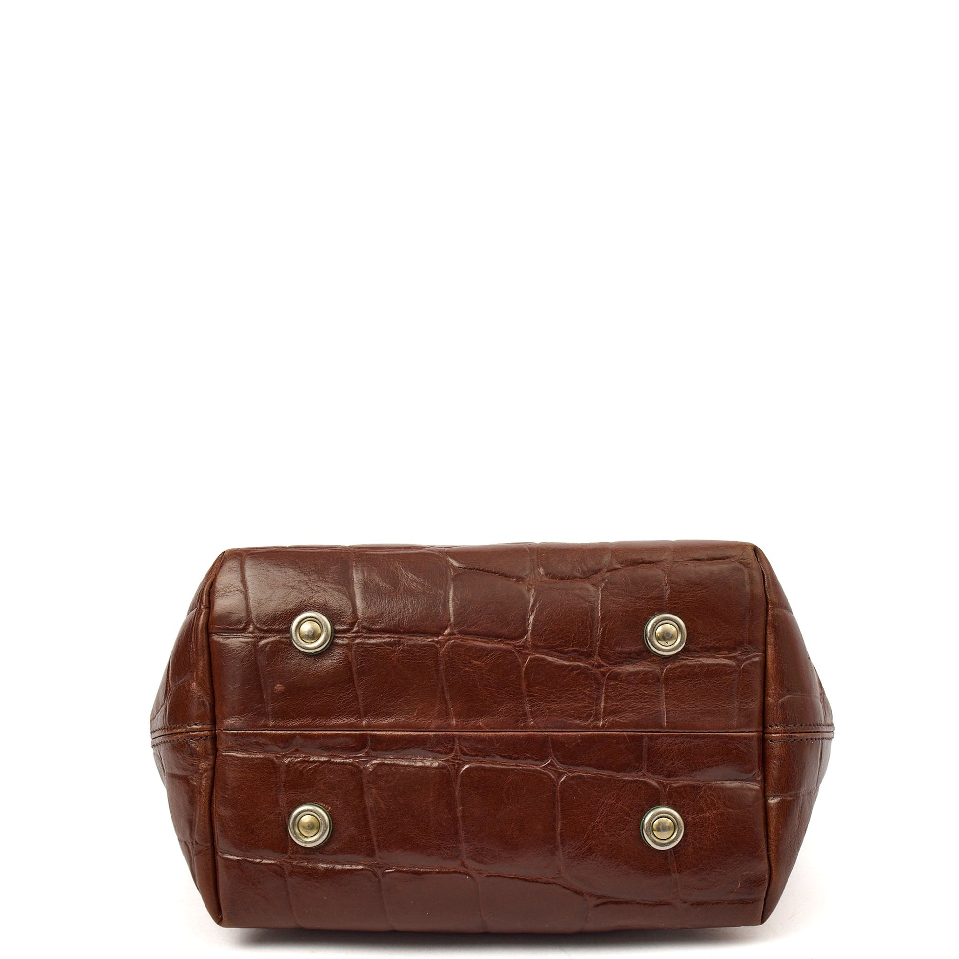 Mulberry Tote Vintage Tote  in Brown, Exotic Effect Leather — Detail View