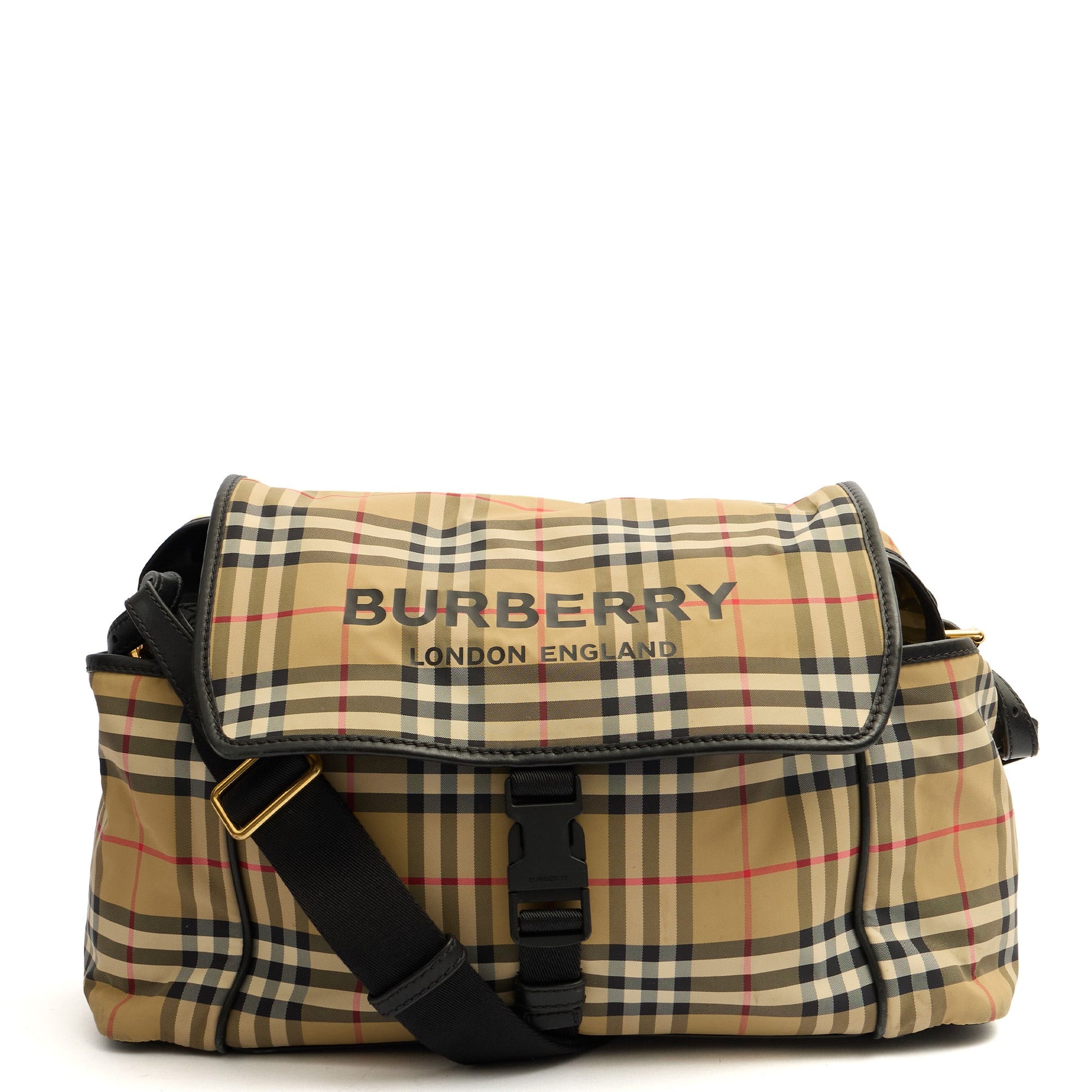 Burberry Tote Baby Changing Bag in Print, Canvas — Front View