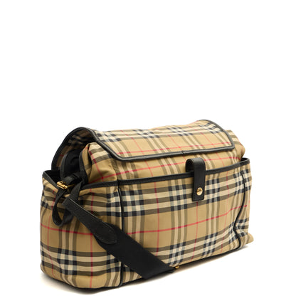 Burberry Tote Baby Changing Bag in Print, Canvas — Side View