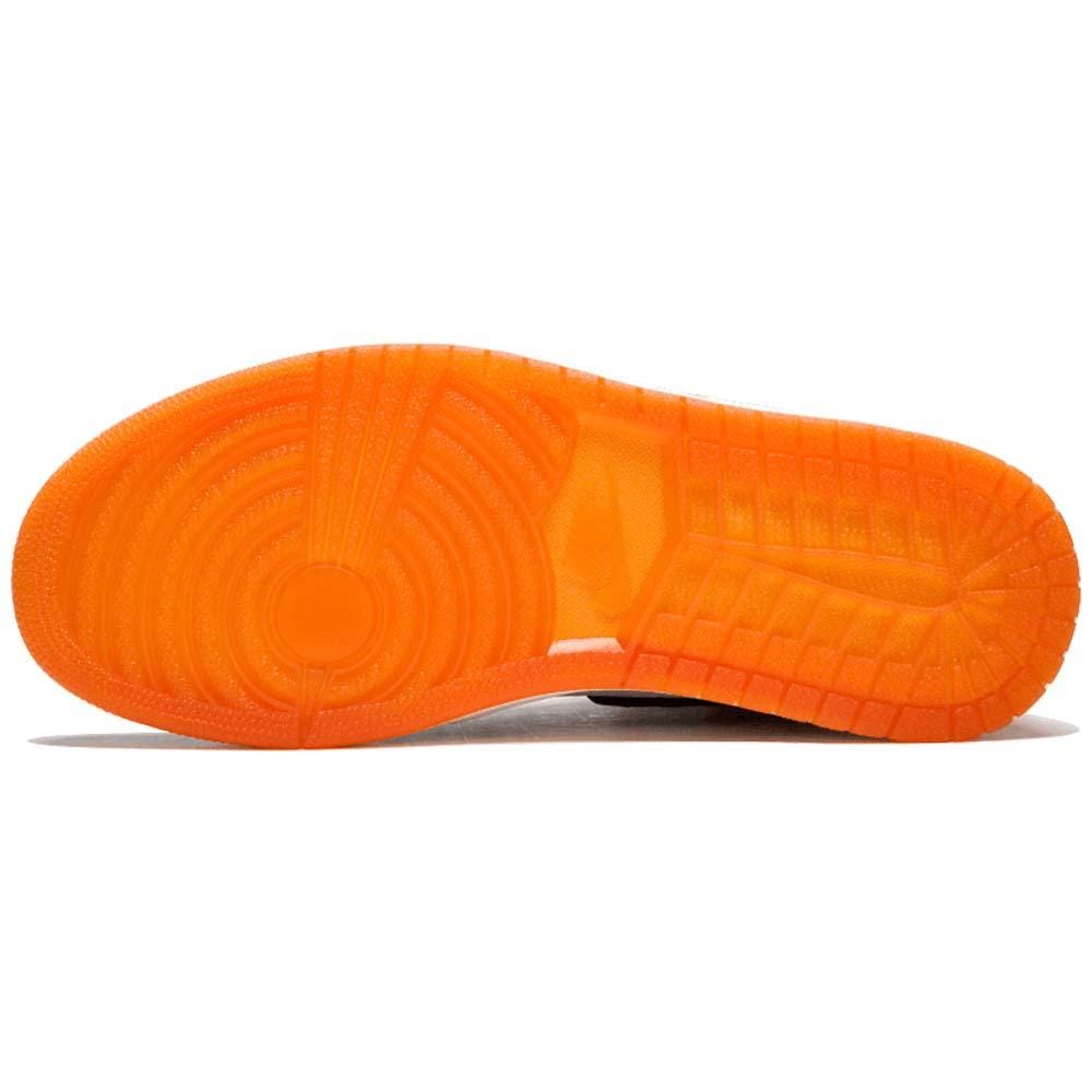 Air Jordan 1 WMNS Satin 'Shattered Backboard' Orange Black — UK 2.5 | EU 35.5 | US 5 — Detail View