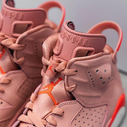 Aleali May x Wmns Air Jordan 6 Retro 'Millennial Pink' — UK 2.5 | EU 35.5 | US 5 — Lifestyle View