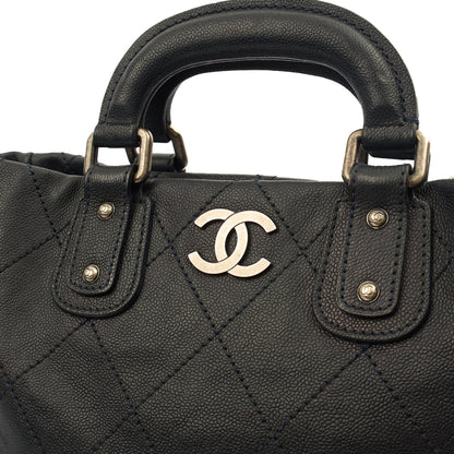 Chanel Tote Outdoor Ligne Bowler Bag in Black, Caviar Leather — Alternate View 14