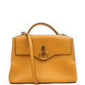 Mulberry Top Handle Seaton in Maize Yellow, Leather — Front View