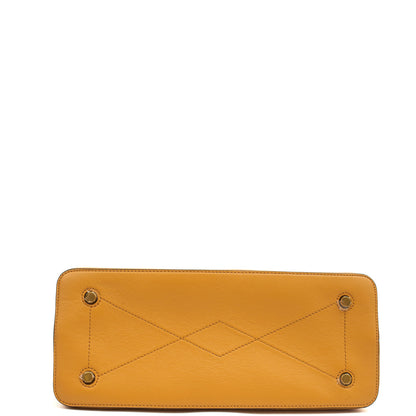 Mulberry Top Handle Seaton in Maize Yellow, Leather — Top View