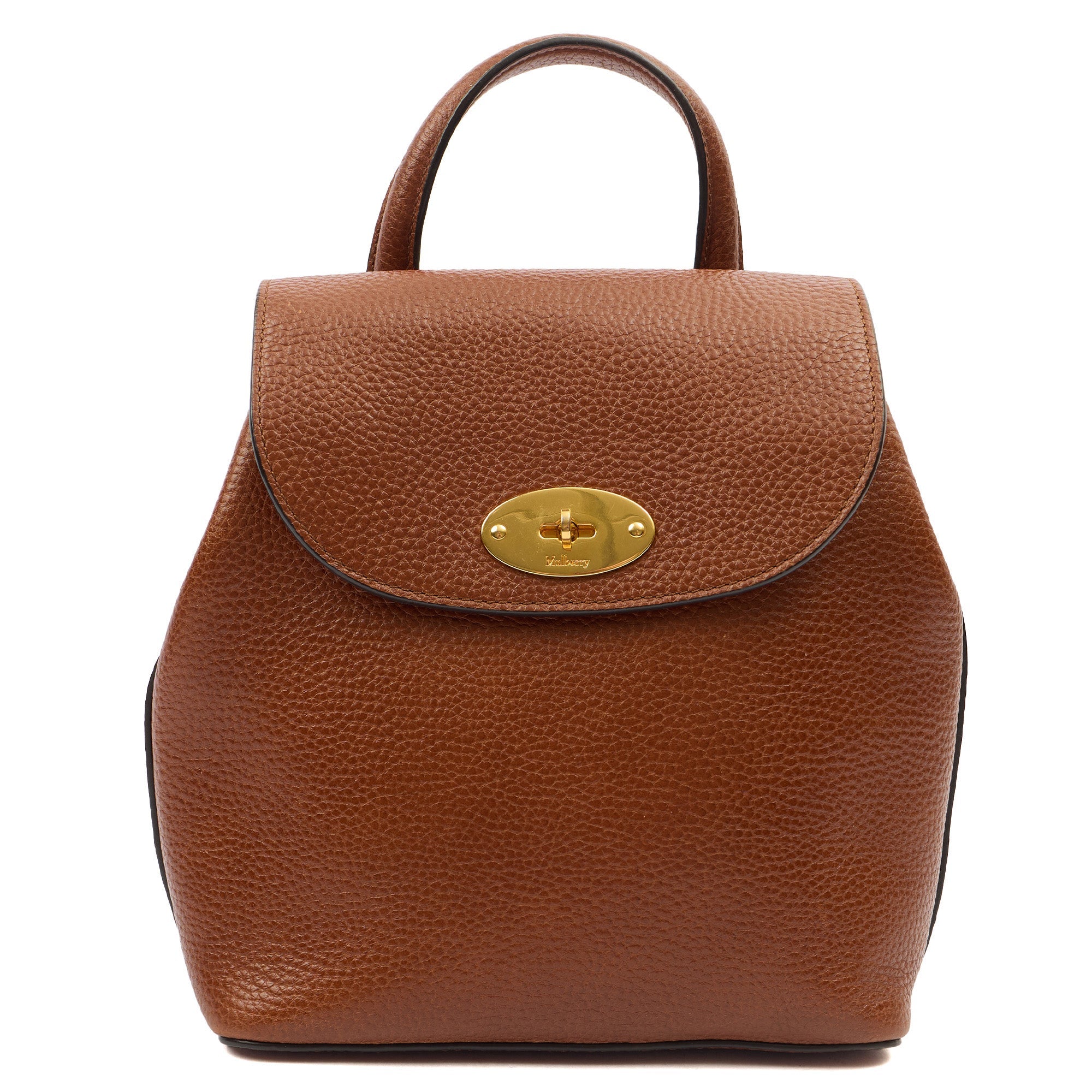 Mulberry Backpack Bayswater Backpack - Mini in Oak, Leather — Front View