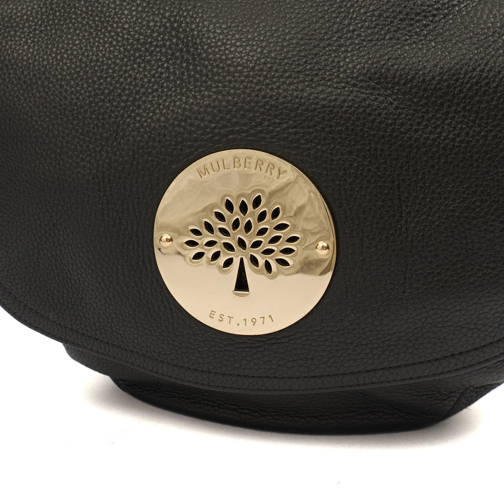 Mulberry Satchel Daria Satchel in Black, Leather — Side View