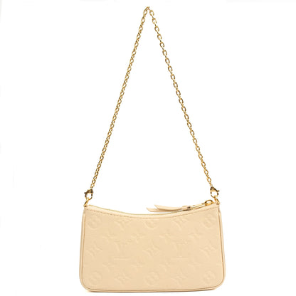 Louis Vuitton Shoulder Bag Easy Pouch On Strap in Monogram, Empreinte Leather — Top View