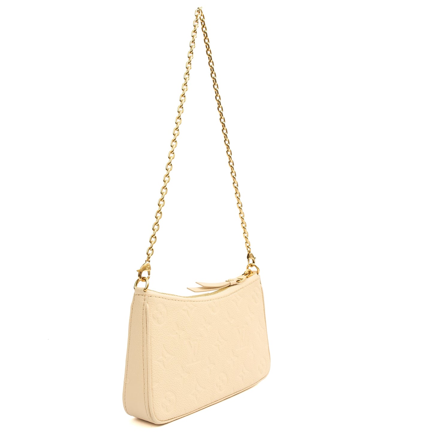 Louis Vuitton Shoulder Bag Easy Pouch On Strap in Monogram, Empreinte Leather — Back View