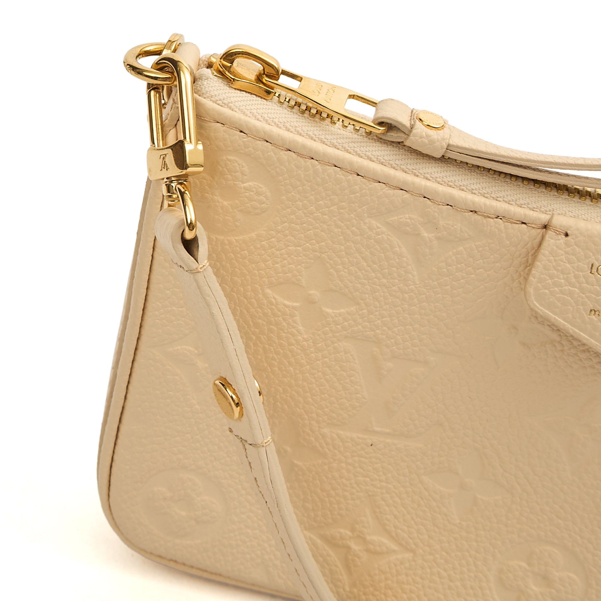 Louis Vuitton Shoulder Bag Easy Pouch On Strap in Monogram, Empreinte Leather — Lifestyle View