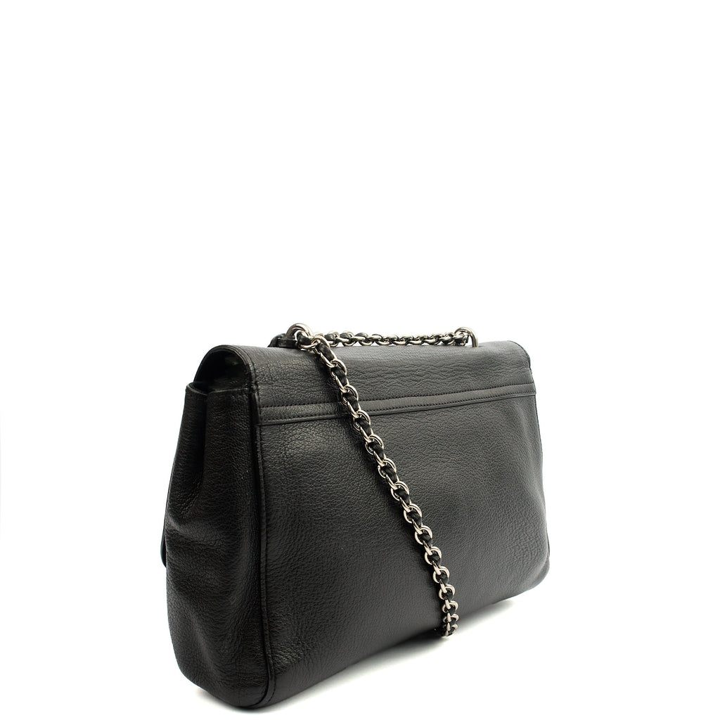 Mulberry Cross Body Lily - Large in Black, Leather — Side View