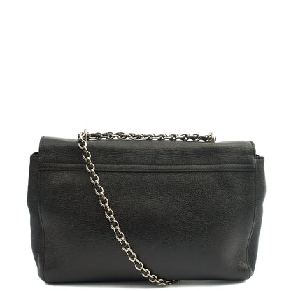 Mulberry Cross Body Lily - Large in Black, Leather — Back View