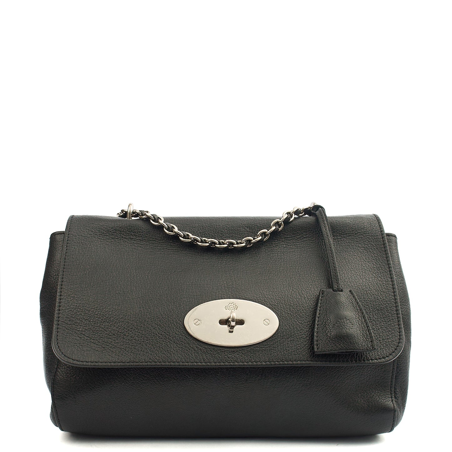 Mulberry Cross Body Lily - Large in Black, Leather — Front View