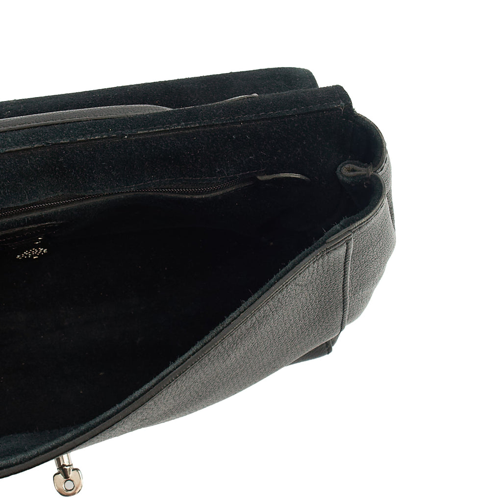 Mulberry Cross Body Lily - Large in Black, Leather — Detail View