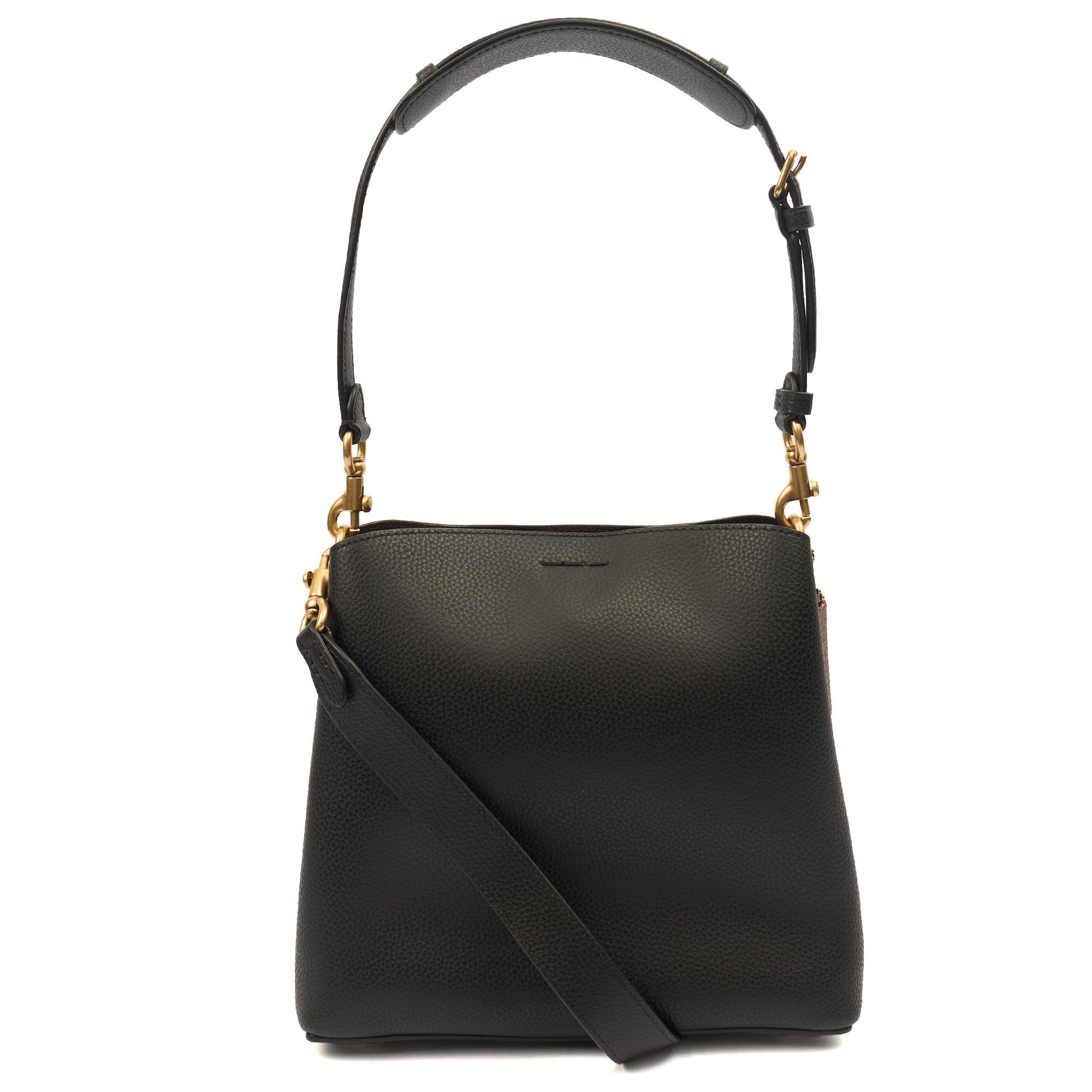 Coach Bucket Bag Willow Tote in Black, Leather — Top View