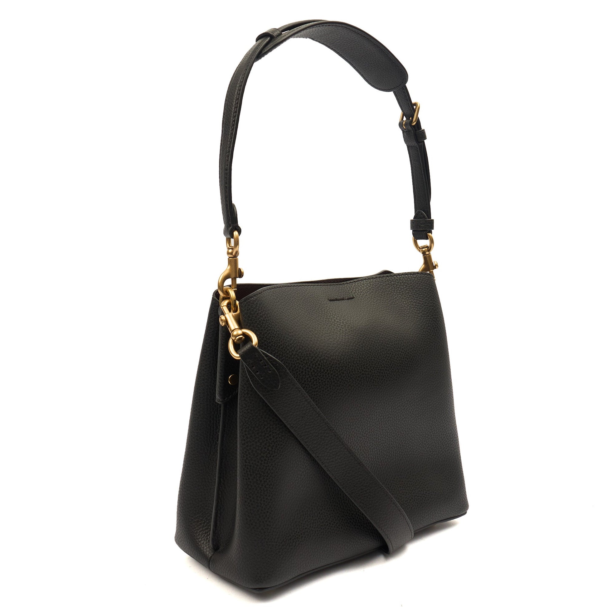 Coach Bucket Bag Willow Tote in Black, Leather — Back View
